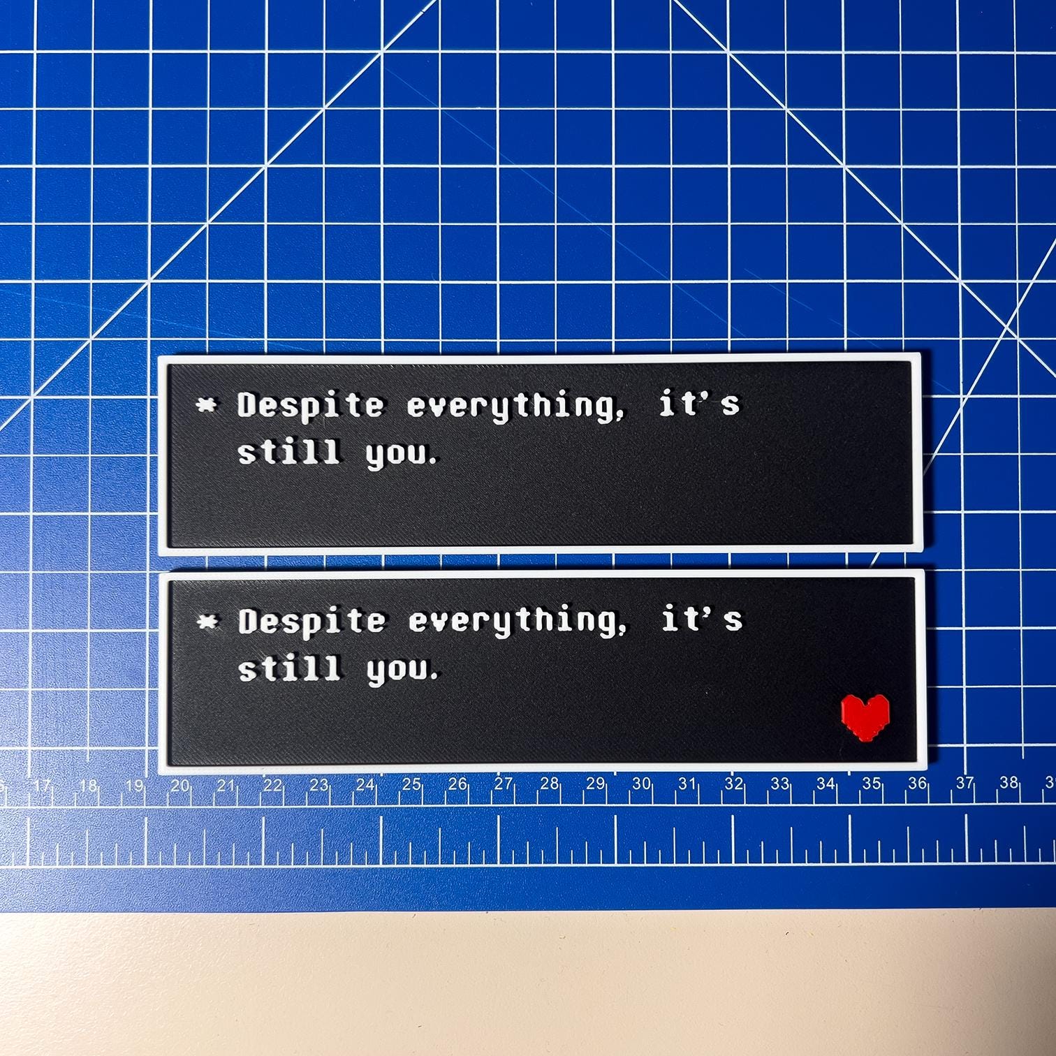 Undertale Quote Plate - “Despite Everything It’s Still You” – Gamer Desk Decor Gift